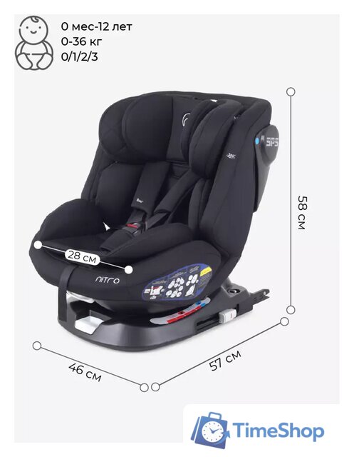 Детское автокресло Rant Nitro Isofix UB619 (черный) - Изображение №10 — Интернет-магазин Time-Shop