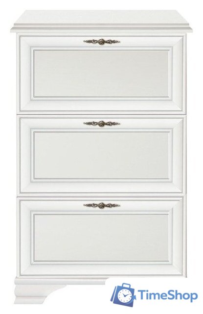 Тумба для обуви Black Red White Kentaki S320-SFВ3B (белый/белый) - Изображение №1 — Интернет-магазин Time-Shop