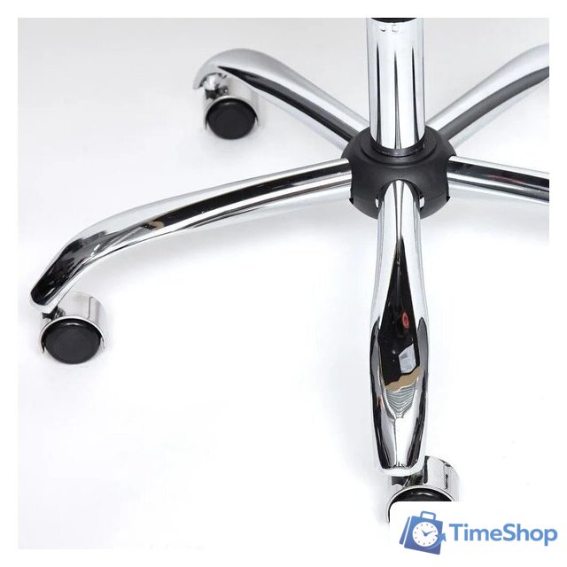 Офисное кресло TetChair Bergamo флок (хром/серый 29) - Изображение №10 — Интернет-магазин Time-Shop