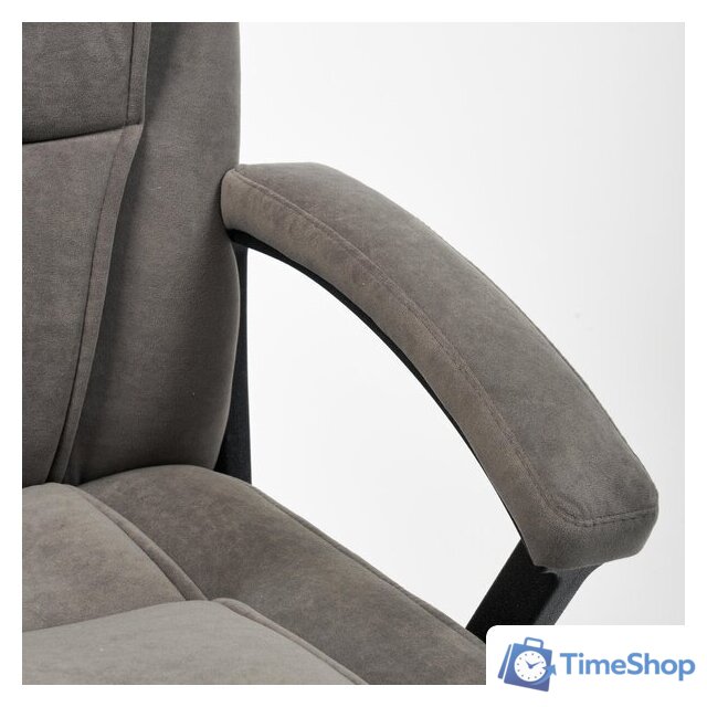 Офисное кресло TetChair Bergamo флок (хром/серый 29) - Изображение №14 — Интернет-магазин Time-Shop