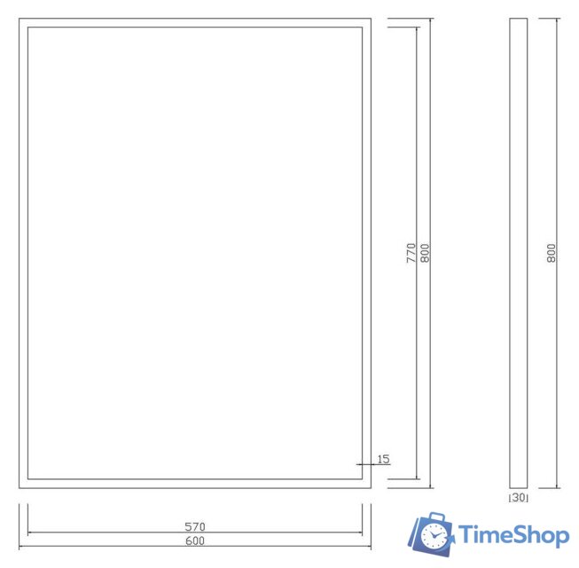 Roxen Зеркало Sigma 510210-60B 60x80 - Изображение №11 — Интернет-магазин Time-Shop