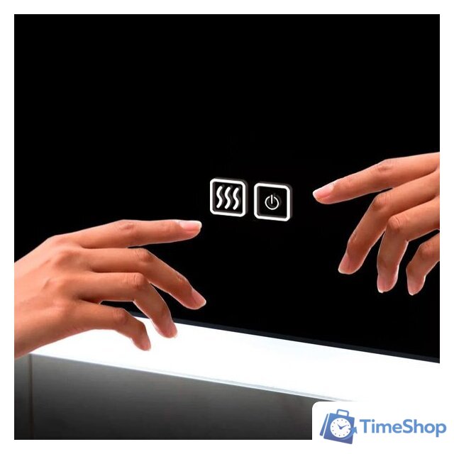  Пекам Зеркало Marta 1 80x60 marta1-80x60sp (с подсветкой, подогревом и сенсором на прикосновение) - Изображение №3 — Интернет-магазин Time-Shop