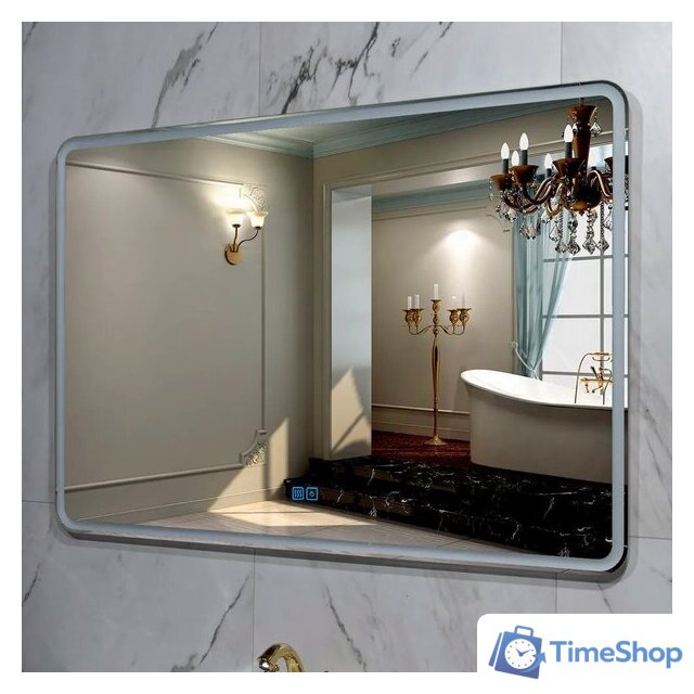  Пекам Зеркало Marta 1 80x60 marta1-80x60sp (с подсветкой, подогревом и сенсором на прикосновение) - Изображение №9 — Интернет-магазин Time-Shop