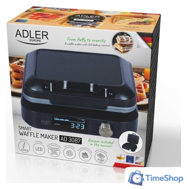 Вафельница Adler AD 3087 - Изображение №11 — Интернет-магазин Time-Shop