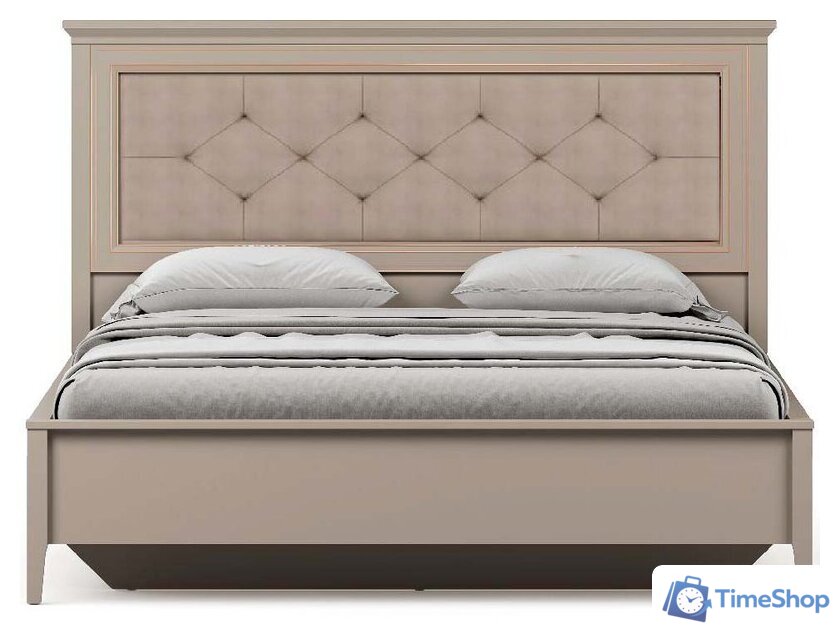 Кровать Black Red White Classic LOZ160x200 с подъемным механизмом и мягким элементом (глиняный серый) - Изображение №1 — Интернет-магазин Time-Shop
