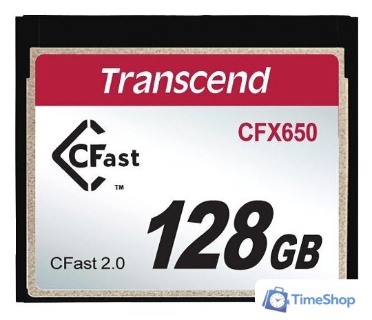 Карта памяти Transcend CFX650 CompactFlash 128GB - Изображение №1 — Интернет-магазин Time-Shop