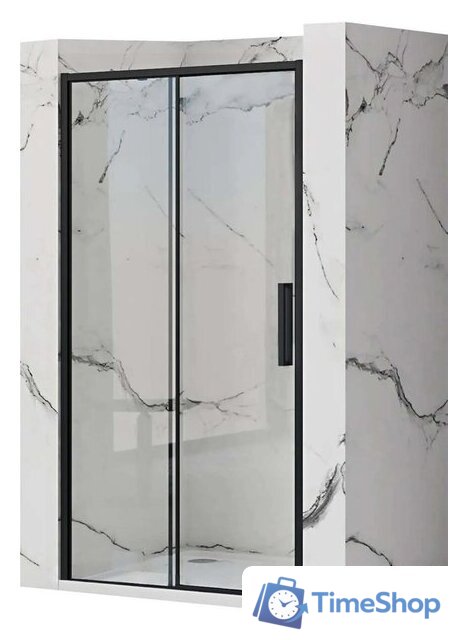 Душевая дверь Rea Rapid Slide 160 (черный/прозрачное стекло) - Изображение №1 — Интернет-магазин Time-Shop