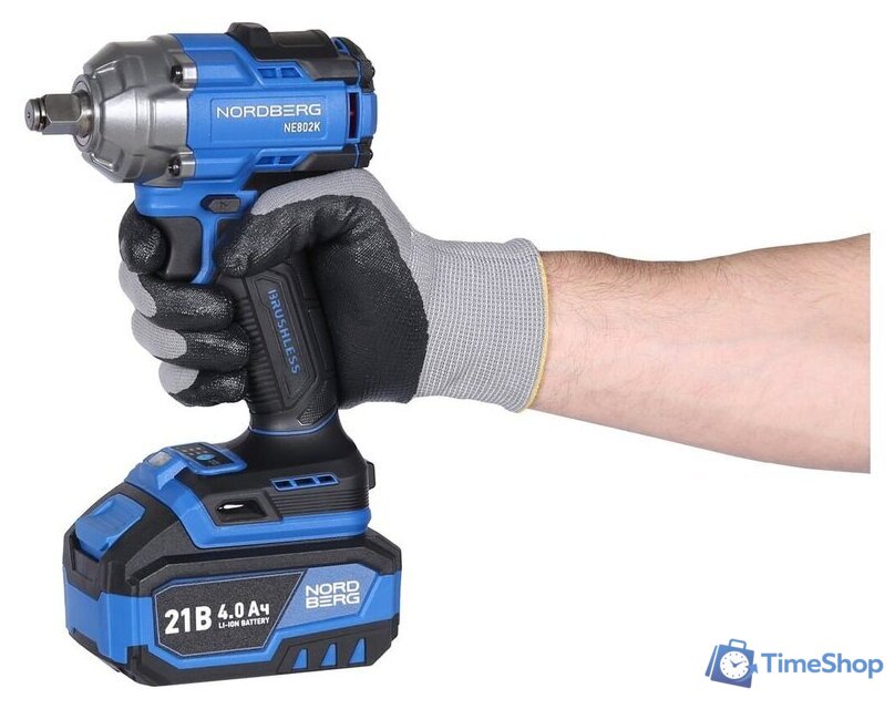 Гайковерт Nordberg NE802K (с 2-мя АКБ, кейс) - Изображение №6 — Интернет-магазин Time-Shop