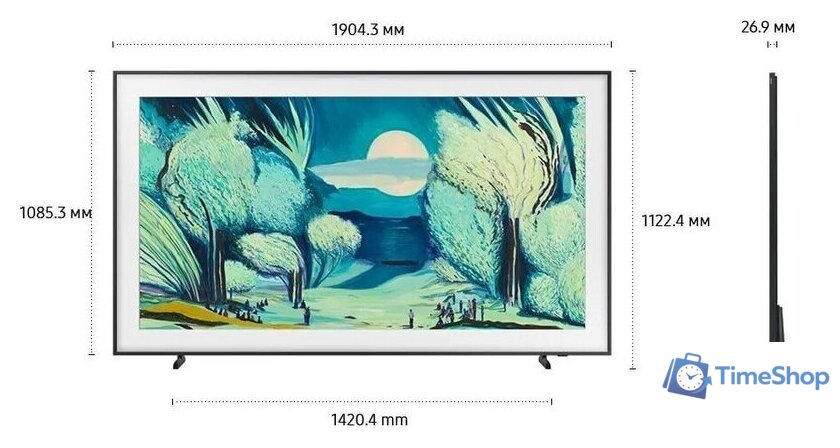 Телевизор Samsung The Frame QLED LS03F QE85LS03FAUXRU - Изображение №7 — Интернет-магазин Time-Shop