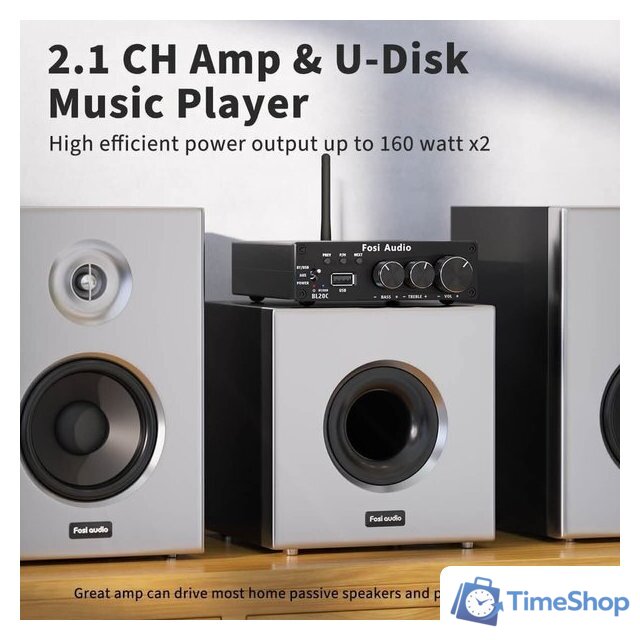 Усилитель мощности Fosi Audio BL20C (24V) - Изображение №4 — Интернет-магазин Time-Shop