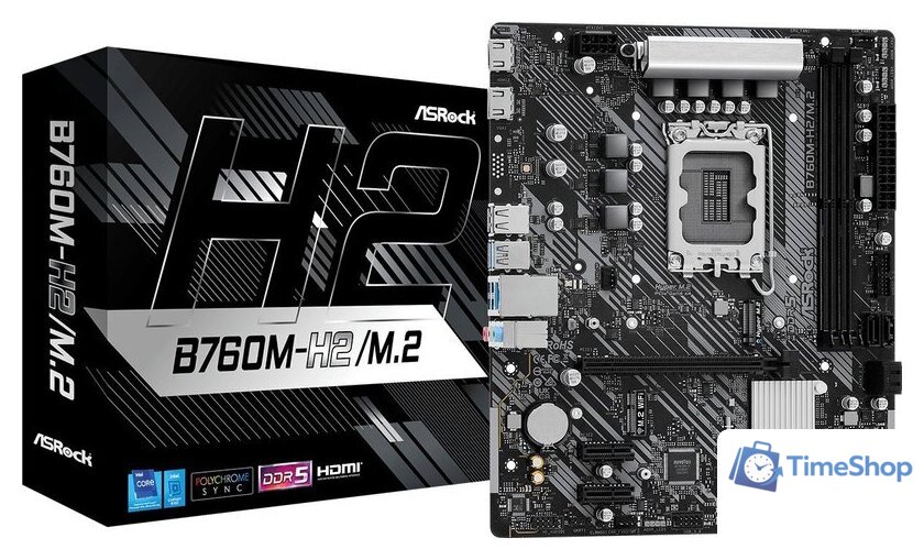 Материнская плата ASRock B760M-H2/M.2 - Изображение №2 — Интернет-магазин Time-Shop