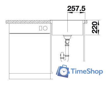 Кухонная мойка Blanco Pleon 5 523676 (антрацит) - Изображение №5 — Интернет-магазин Time-Shop