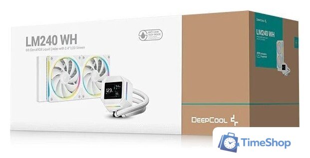 Система жидкостного охлаждения для процессора DeepCool LM240 WH R-LM240-WHDMMC-1 - Изображение №6 — Интернет-магазин Time-Shop