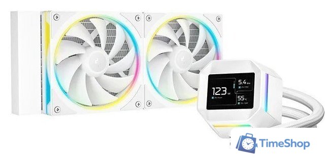 Система жидкостного охлаждения для процессора DeepCool LM240 WH R-LM240-WHDMMC-1 - Изображение №1 — Интернет-магазин Time-Shop