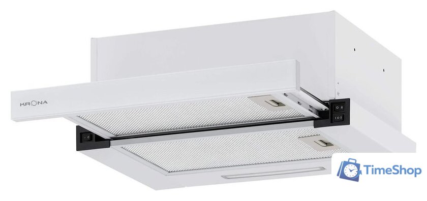 Кухонная вытяжка Krona Kamilla F 450 white КА-00009804 (белый) - Изображение №1 — Интернет-магазин Time-Shop