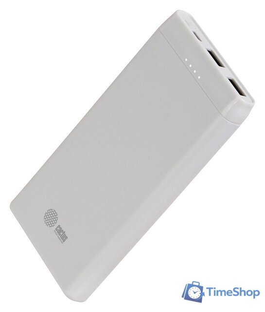 Внешний аккумулятор CACTUS CS-PBFSMT-10000 (белый) - Изображение №2 — Интернет-магазин Time-Shop