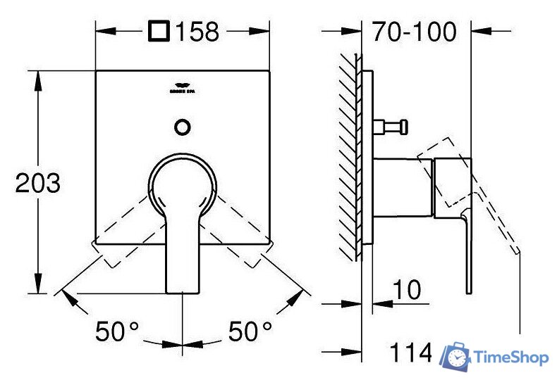 Смеситель Grohe Allure 19315DL1 - Изображение №4 — Интернет-магазин Time-Shop