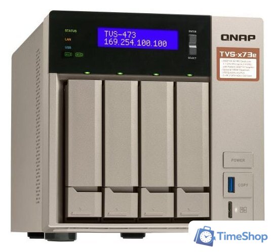 Сетевой накопитель QNAP TVS-473E-8G - Изображение №4 — Интернет-магазин Time-Shop