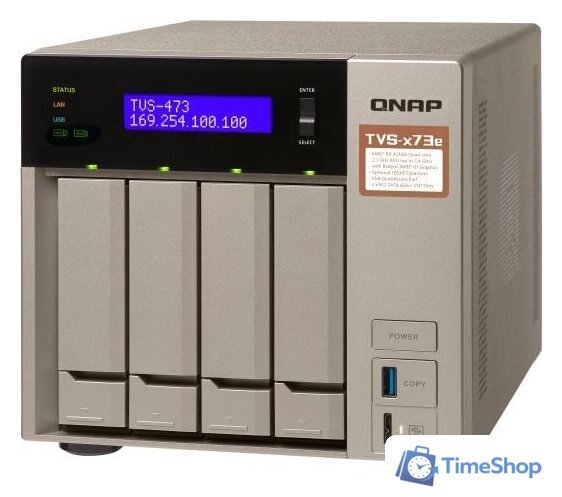 Сетевой накопитель QNAP TVS-473E-8G - Изображение №3 — Интернет-магазин Time-Shop