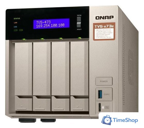 Сетевой накопитель QNAP TVS-473E-8G - Изображение №5 — Интернет-магазин Time-Shop