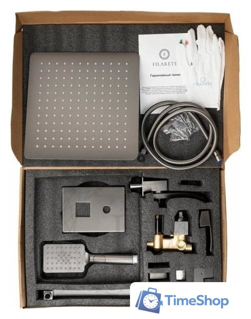 Душевая система  Filarete Waterfall FL1010 (графит) - Изображение №13 — Интернет-магазин Time-Shop