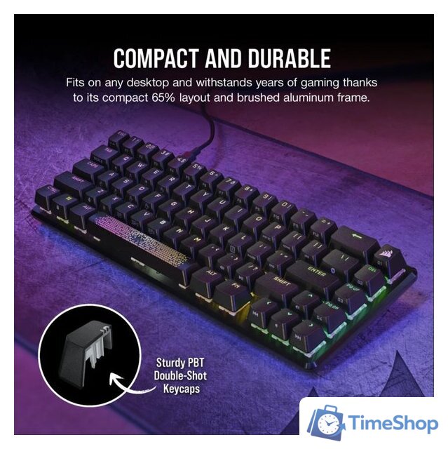 Клавиатура Corsair K65 Pro Mini (Corsair OPX, нет кириллицы) - Изображение №12 — Интернет-магазин Time-Shop