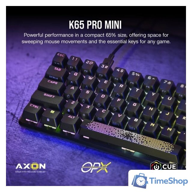 Клавиатура Corsair K65 Pro Mini (Corsair OPX, нет кириллицы) - Изображение №13 — Интернет-магазин Time-Shop