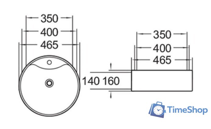 Умывальник SantiLine SL-1070 - Изображение №2 — Интернет-магазин Time-Shop