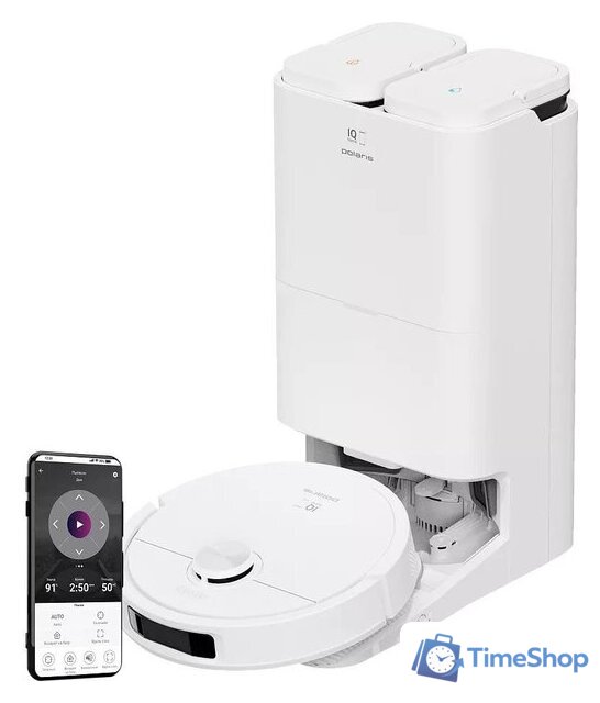Робот-пылесос Polaris PVCRAC 7790 Wi-Fi IQ Home (белый) - Изображение №1 — Интернет-магазин Time-Shop