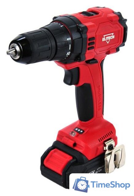 Дрель-шуруповерт ELITECH ДА 12БЛ2 (с 2-мя АКБ 2Ah, кейс) - Изображение №1 — Интернет-магазин Time-Shop