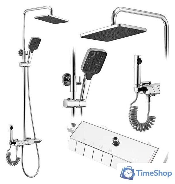 Душевая система  Rea Rob chrome REA-P6626 - Изображение №1 — Интернет-магазин Time-Shop