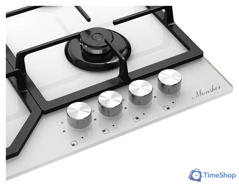 Варочная панель Monsher MGG 63 Blanc - Изображение №3 — Интернет-магазин Time-Shop