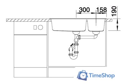 Кухонная мойка Blanco Metra 9 (антрацит) [513273] - Изображение №4 — Интернет-магазин Time-Shop