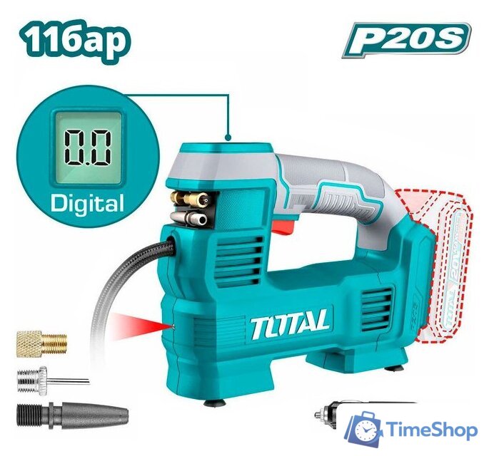Автомобильный компрессор Total TACLI2012 (без АКБ) - Изображение №1 — Интернет-магазин Time-Shop