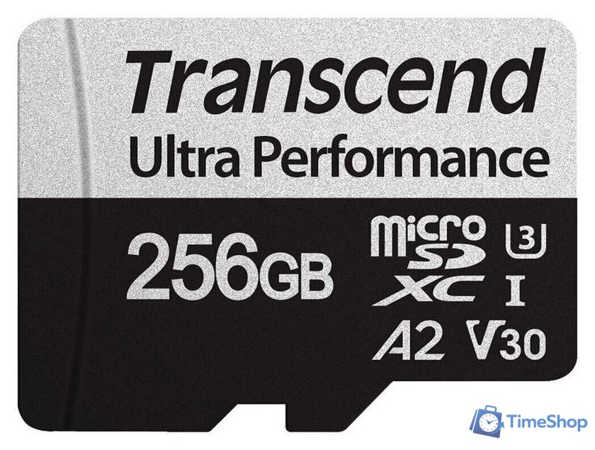 Карта памяти Transcend microSDXC 340S 256GB (с адаптером) - Изображение №2 — Интернет-магазин Time-Shop
