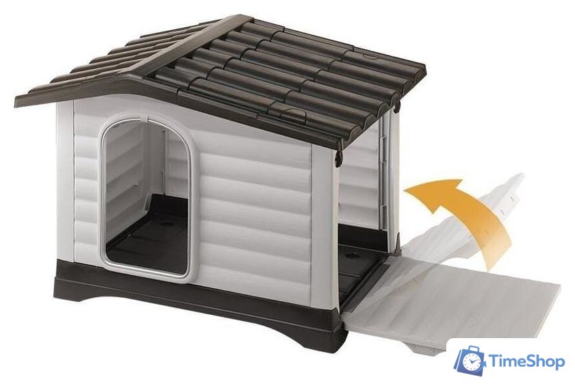 Будка Ferplast Dogvilla 70 87253099 - Изображение №3 — Интернет-магазин Time-Shop
