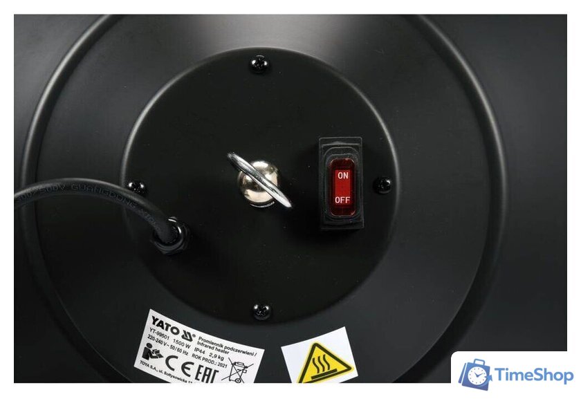 Инфракрасный обогреватель Yato YT-99501 - Изображение №4 — Интернет-магазин Time-Shop