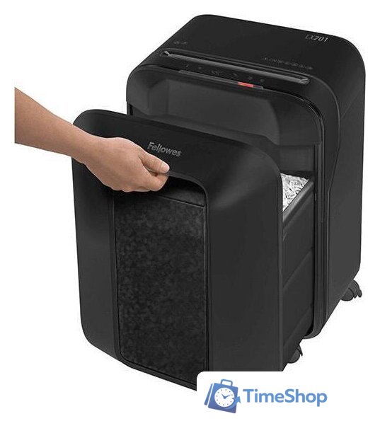 Шредер Fellowes Powershred LX201 (черный) - Изображение №4 — Интернет-магазин Time-Shop