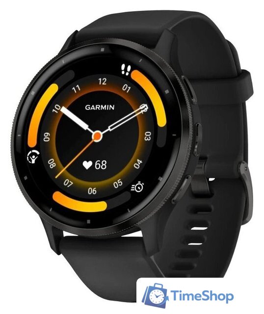 Умные часы Garmin Venu 3 (черный, с силиконовым ремешком) - Изображение №1 — Интернет-магазин Time-Shop