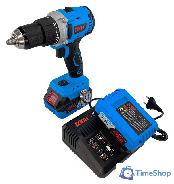 Дрель-шуруповерт Toua DBLD180-1 (с 1-м АКБ, кейс) - Изображение №3 — Интернет-магазин Time-Shop