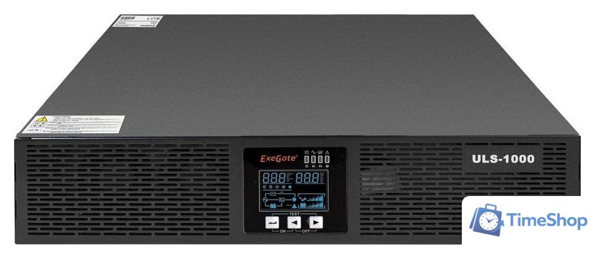 Источник бесперебойного питания ExeGate PowerExpert ULS-1000.LCD.AVR.C13.USB.RS232.SNMP.2U - Изображение №4 — Интернет-магазин Time-Shop