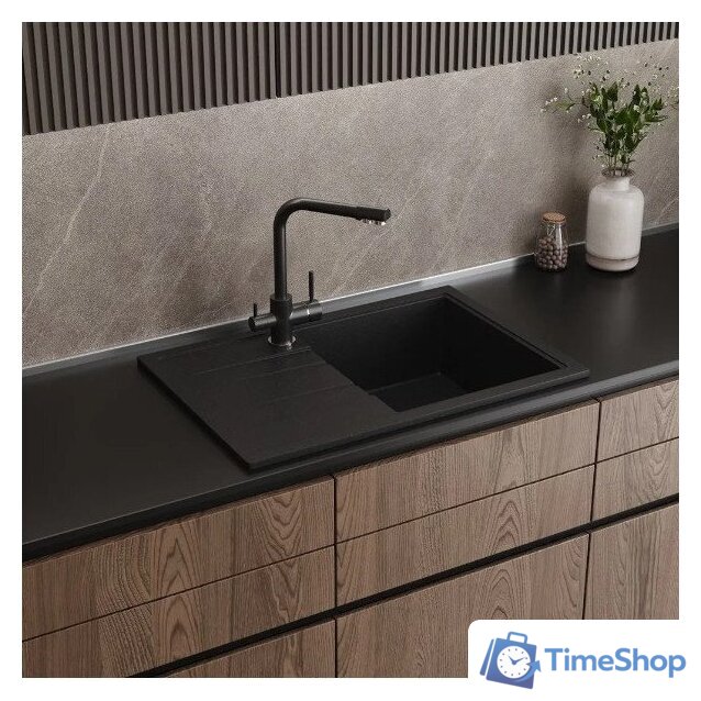 Кухонная мойка Teymi Hanna 75x50 T120113 (черный матовый) - Изображение №7 — Интернет-магазин Time-Shop