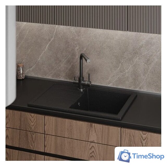 Кухонная мойка Teymi Hanna 75x50 T120113 (черный матовый) - Изображение №5 — Интернет-магазин Time-Shop