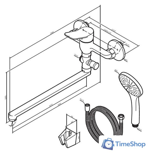 Смеситель AM.PM X-Joy F85A90122 - Изображение №7 — Интернет-магазин Time-Shop