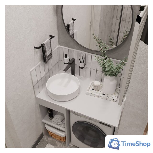  ЗОВ Тумба под умывальник Стамбул 100 S100LWP0LWPWM (белый) - Изображение №3 — Интернет-магазин Time-Shop