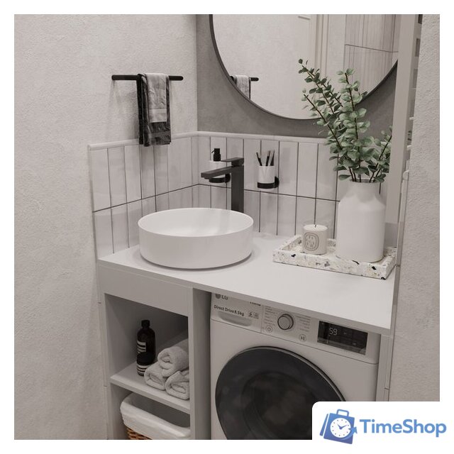  ЗОВ Тумба под умывальник Стамбул 100 S100LWP0LWPWM (белый) - Изображение №4 — Интернет-магазин Time-Shop