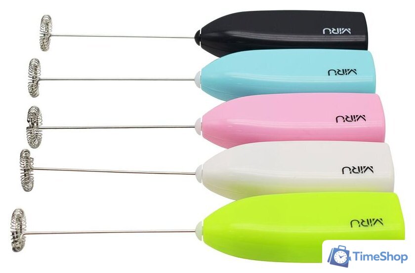 Ручной вспениватель молока Miru KA044 (розовый) - Изображение №6 — Интернет-магазин Time-Shop