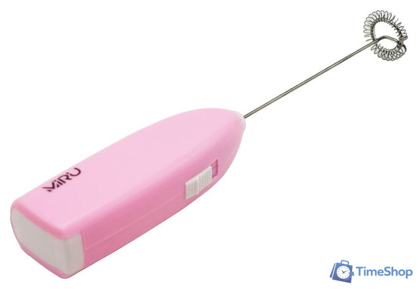 Ручной вспениватель молока Miru KA044 (розовый) - Изображение №2 — Интернет-магазин Time-Shop