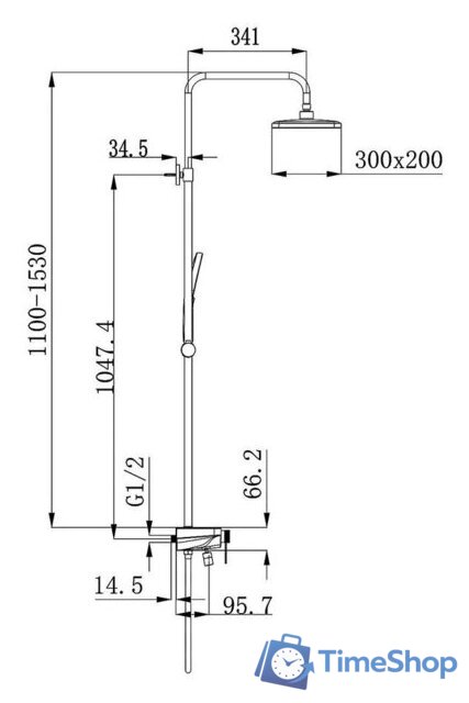 Душевая система  Raglo R60.24.06 - Изображение №6 — Интернет-магазин Time-Shop