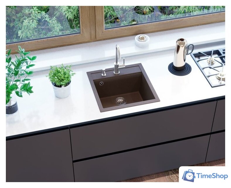 Кухонная мойка Aquasanita Tesa SQT100W (beige 110) - Изображение №13 — Интернет-магазин Time-Shop